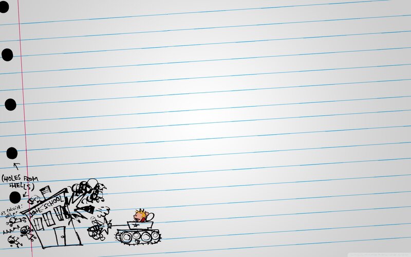 Calvin and Hobbes school battle