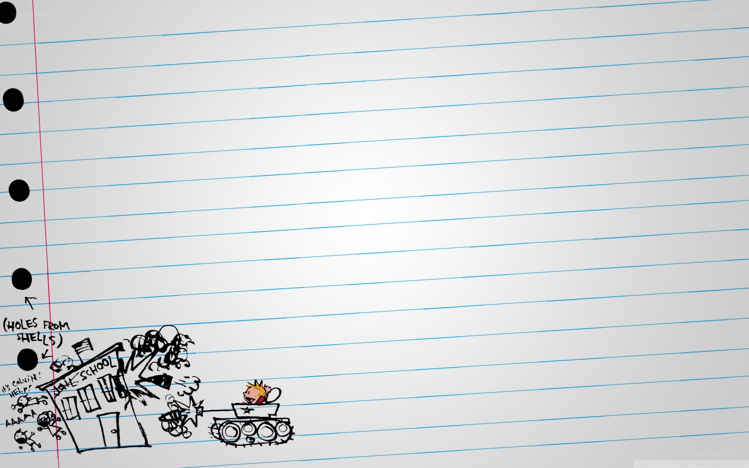 Calvin and Hobbes school battle