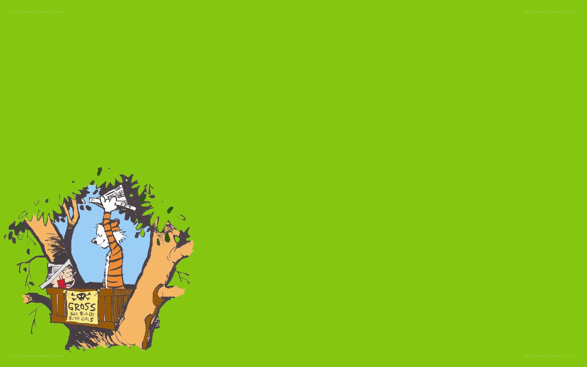 Calvin and Hobbes treehouse