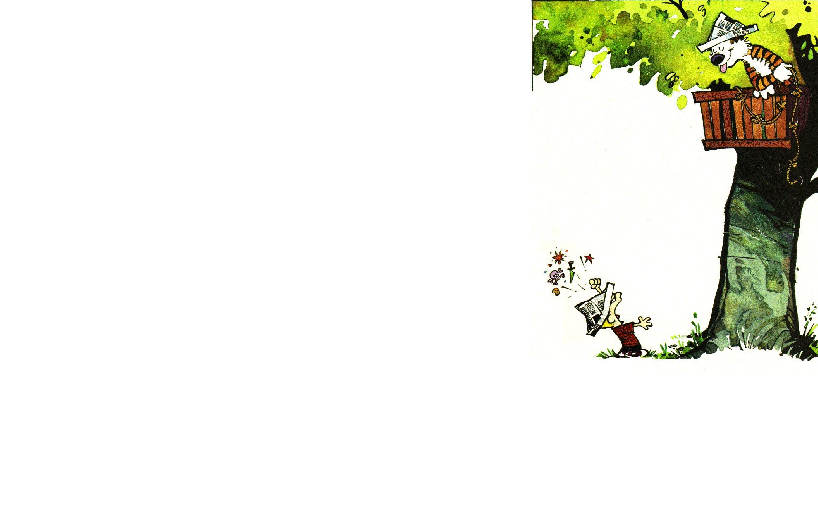 Calvin and Hobbes treehouse prank