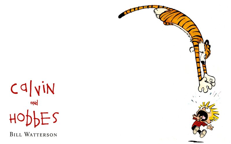Calvin and Hobbes — White