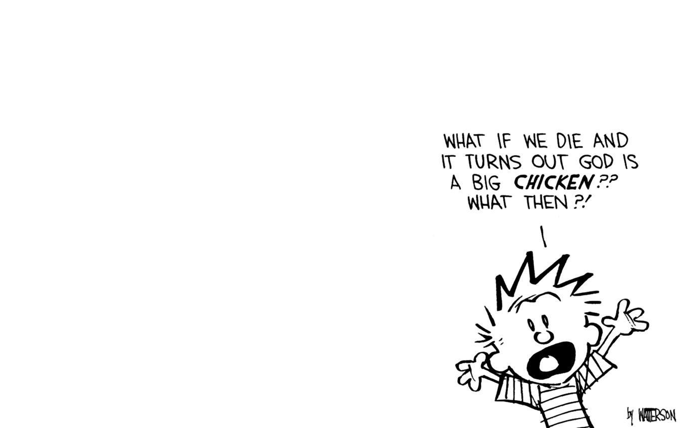 Calvin contemplates God