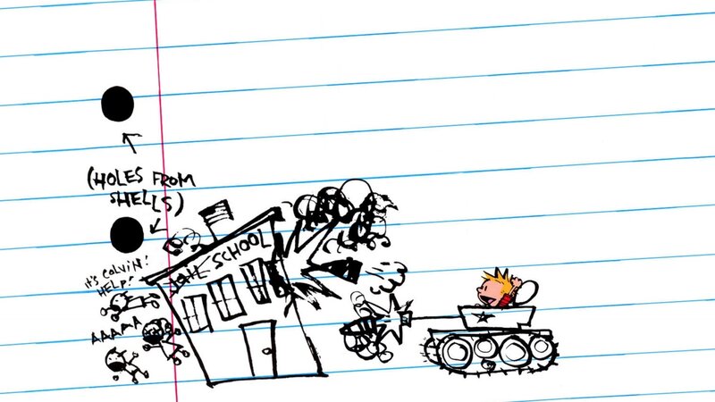 Calvin in a Tank — Black, Chaotic