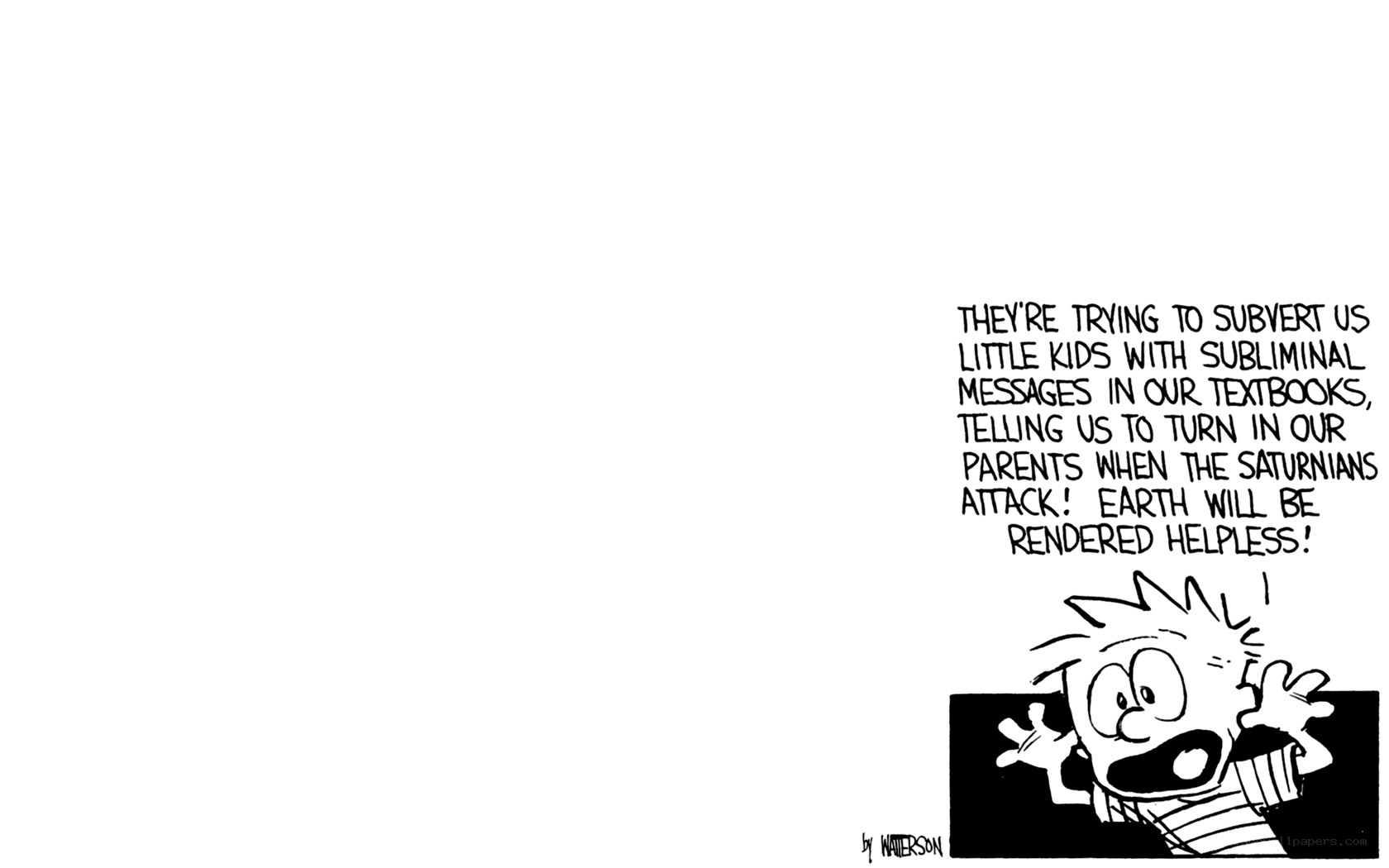 Calvin's conspiracy theory