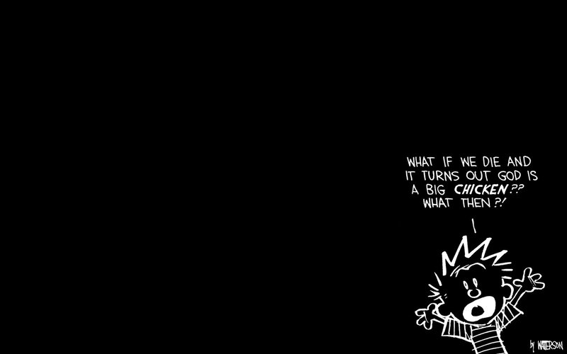 Calvin Thinking Deeply — Black