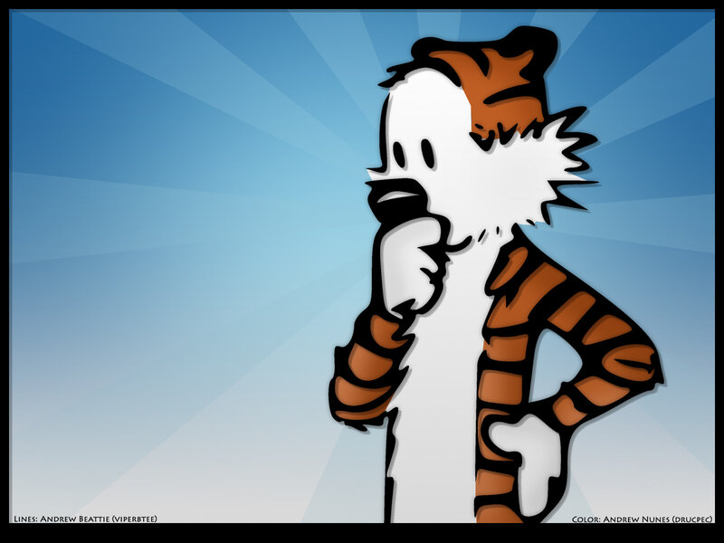 Calvin thinking deeply