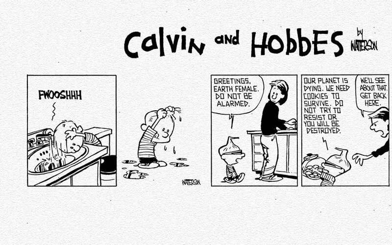 Calvin Washing Face