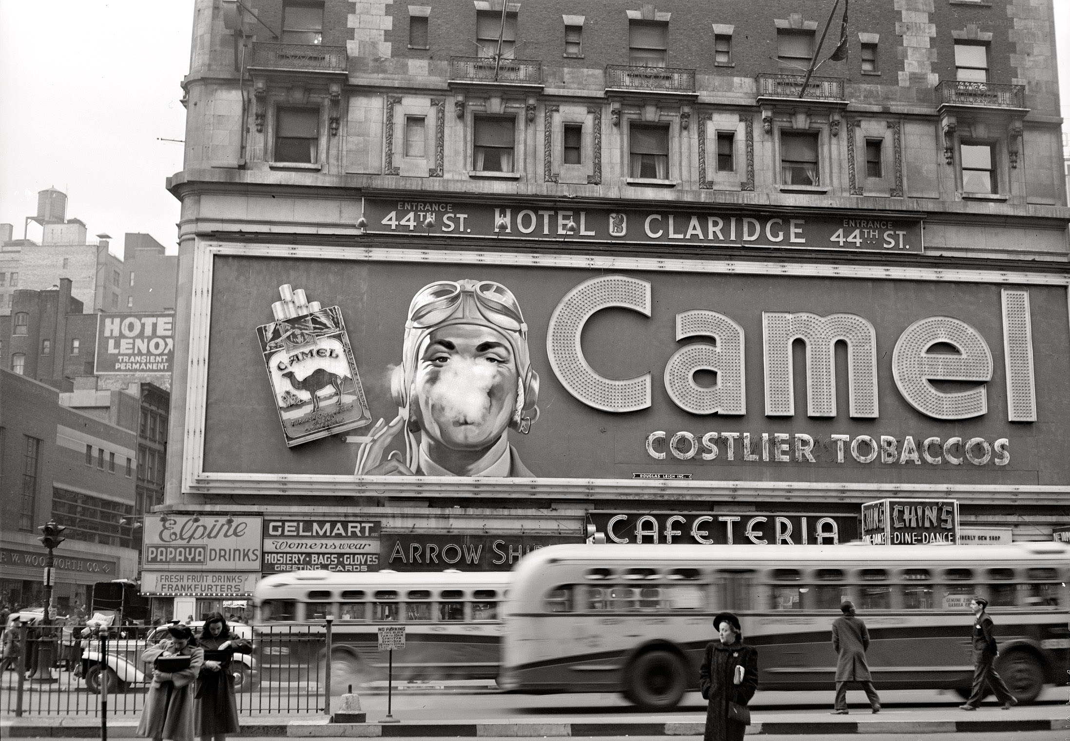 Camel ad on hotel building
