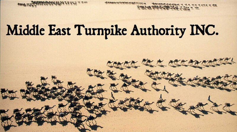 Camel Caravan in Desert — Beige