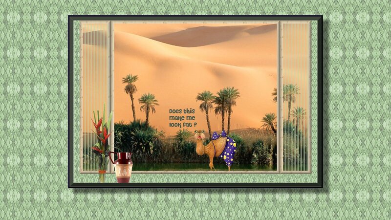 Camel in Oasis