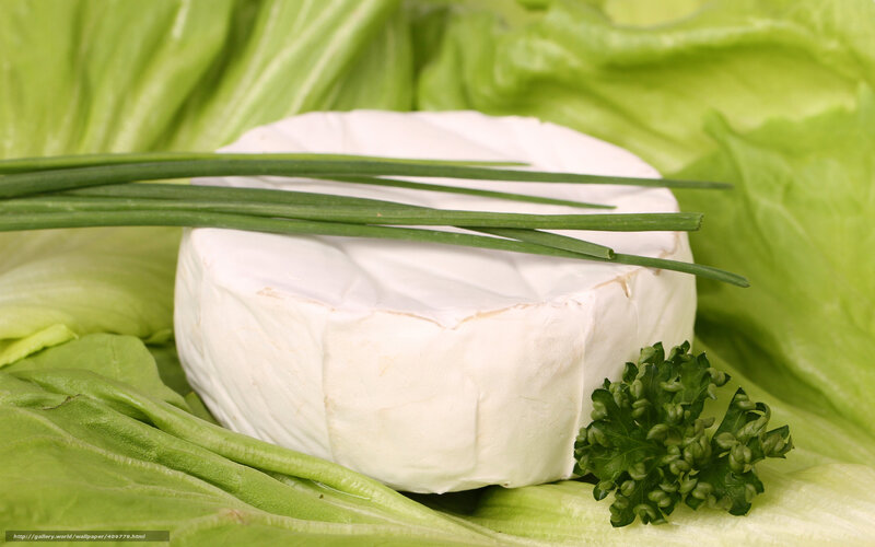 Camembert cheese with herbs