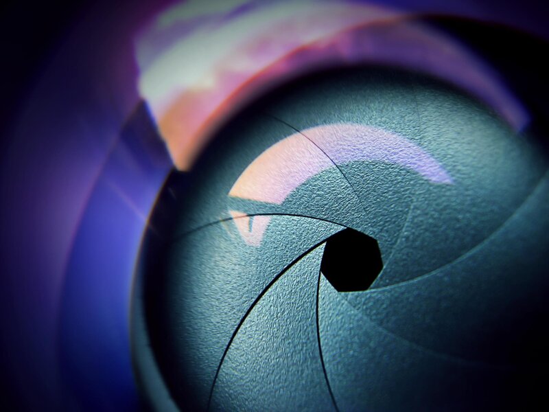 Camera Aperture Close-up