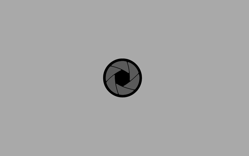 Camera Aperture Icon — Gray