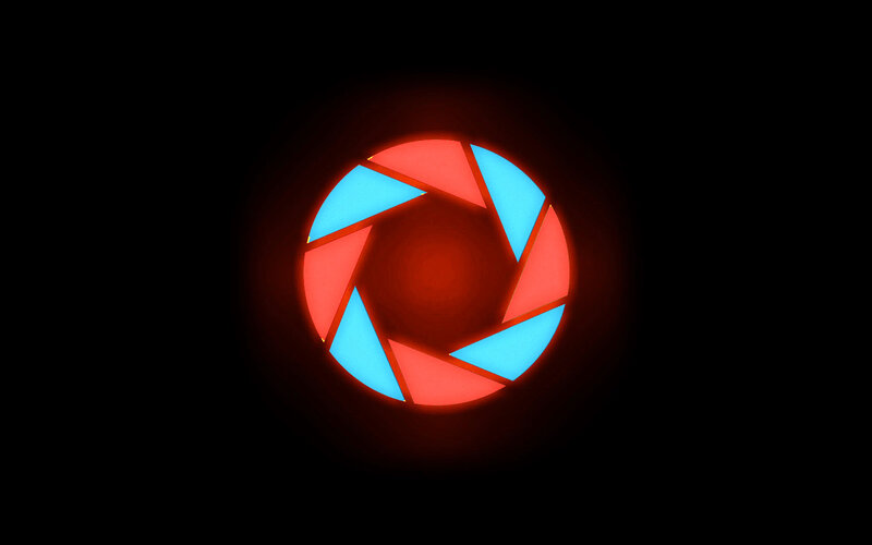 camera aperture light display