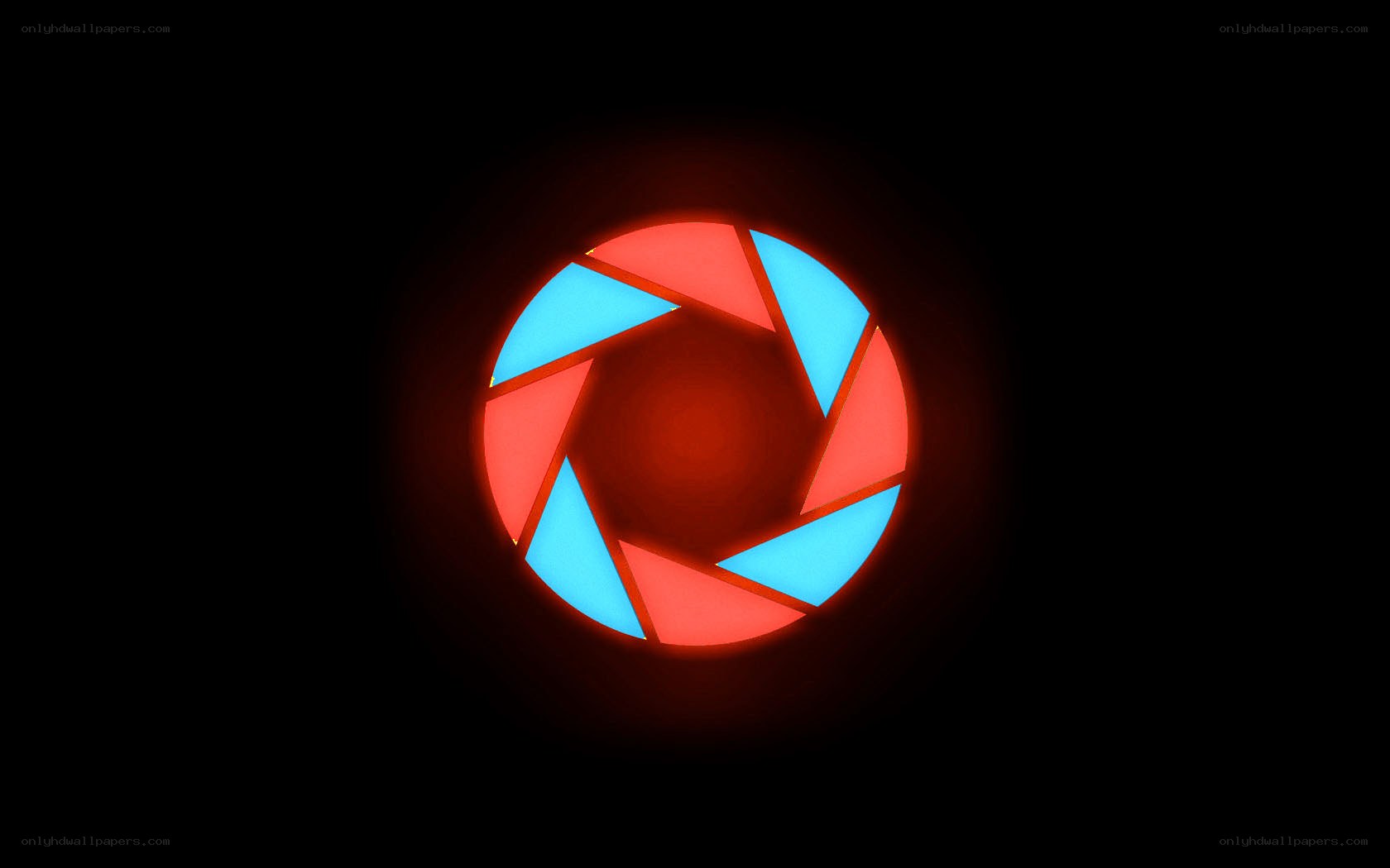 camera aperture light display