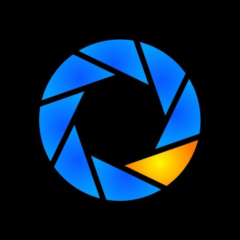 camera aperture logo