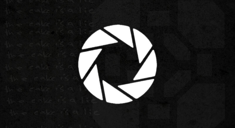 Camera Aperture Symbol — White