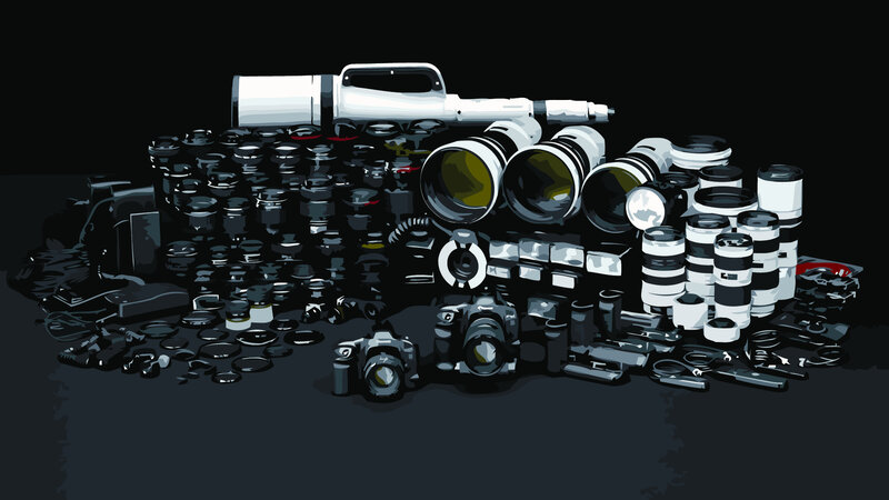 camera gear collection