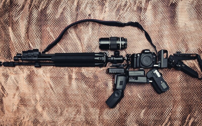 Camera Gear on Fabric