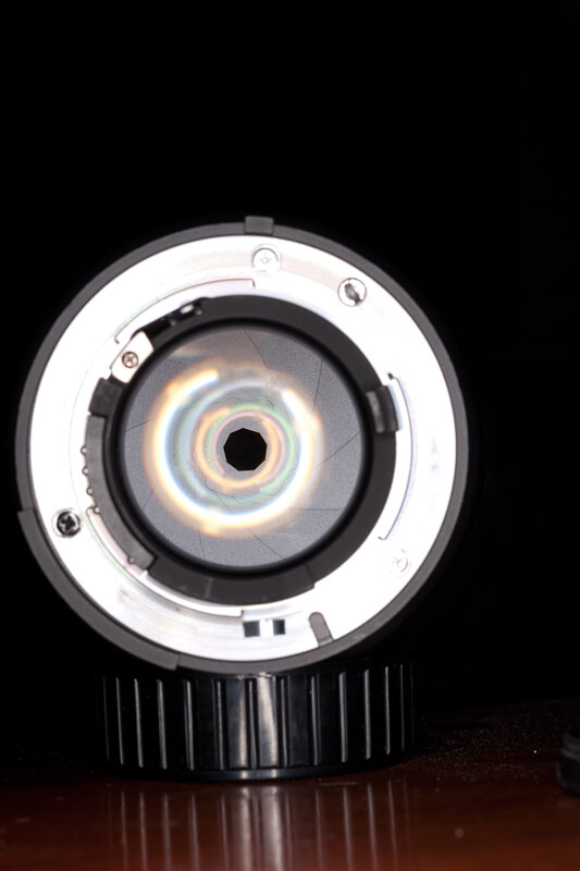 Camera Lens Aperture — Black, Dramatic