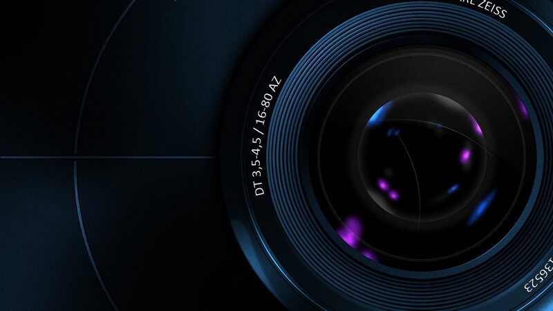 camera lens close-up