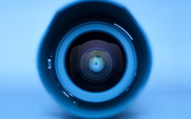 camera lens close-up