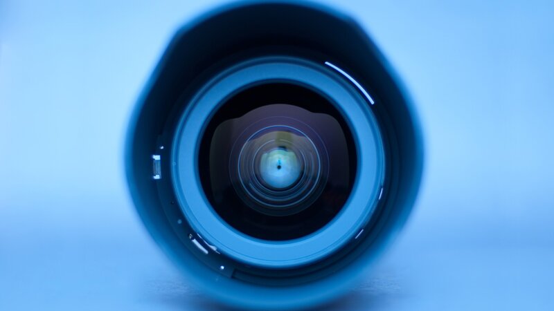 camera lens close-up