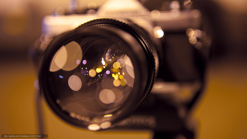 Camera Lens Close-up — Yellow