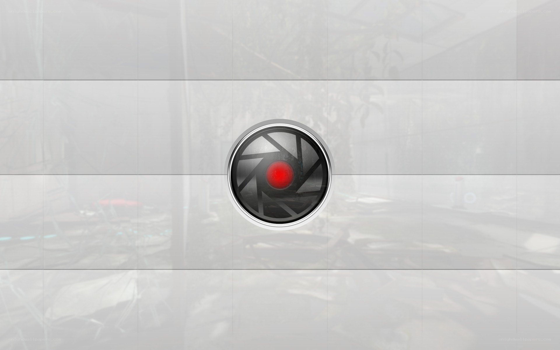 camera lens icon on white background
