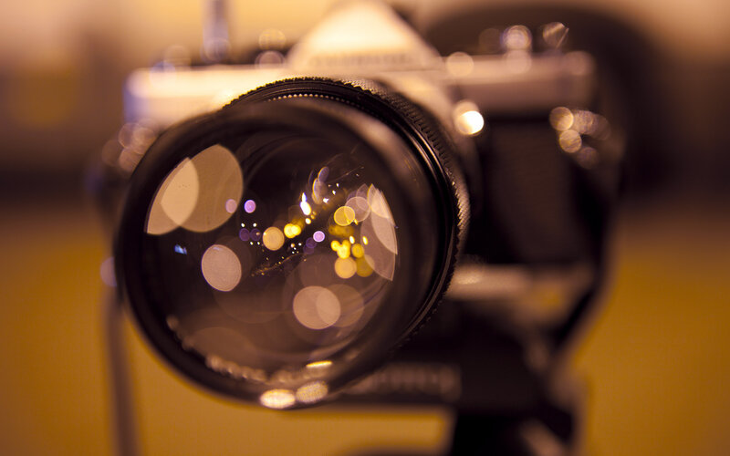 Camera Lens in Focus