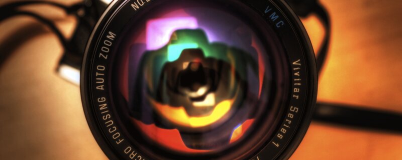 camera lens reflection