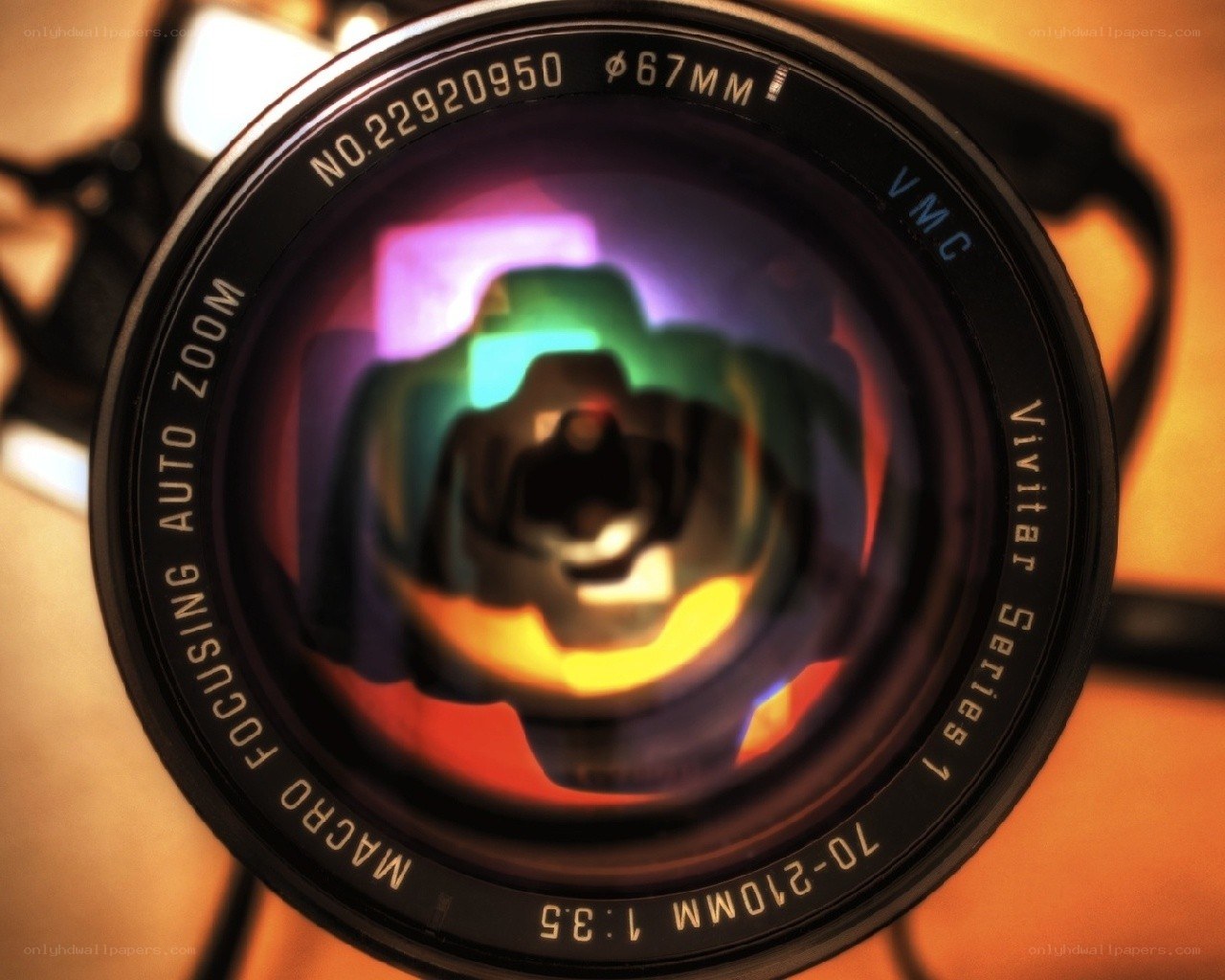 camera lens reflection