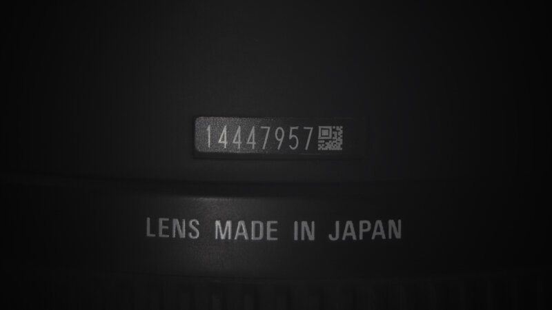 Camera Lens Serial Number