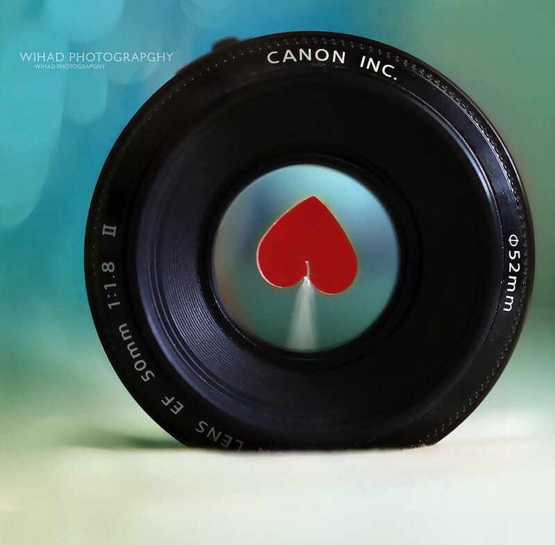 Camera Lens with Heart