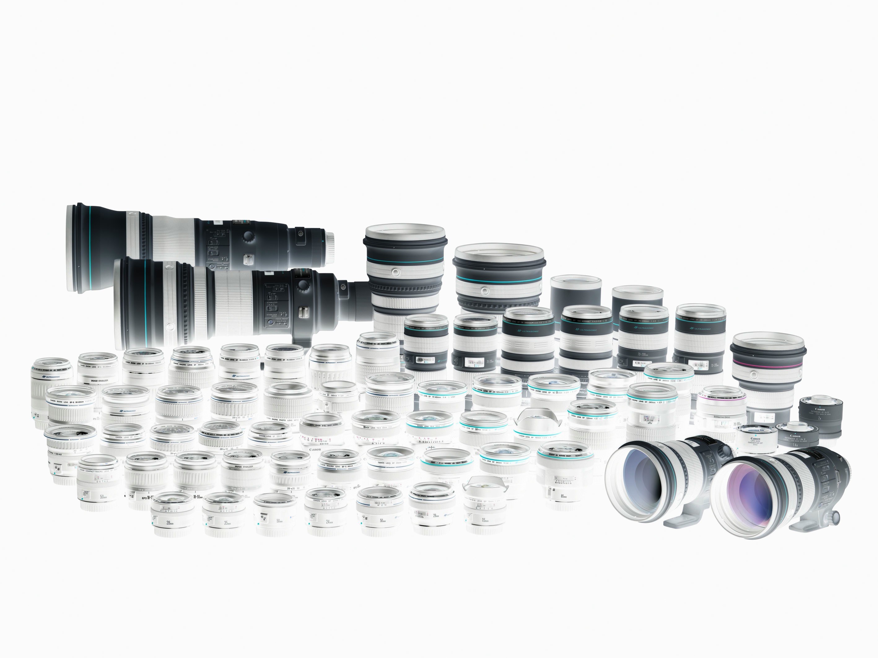 Camera lenses collection