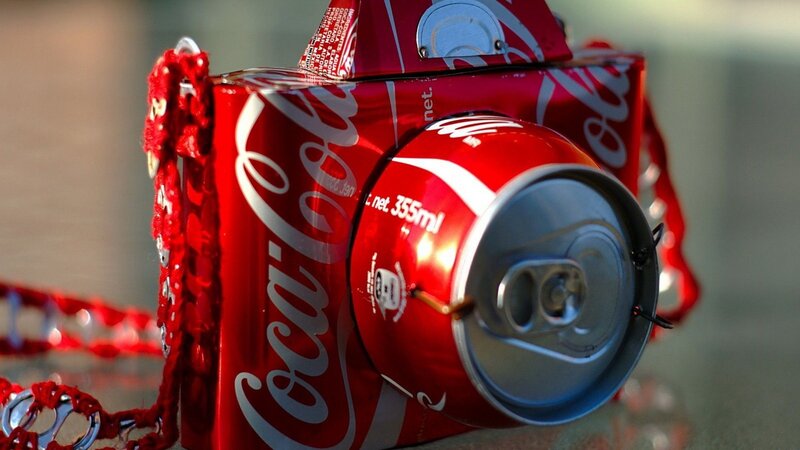 Camera Made of Soda Cans