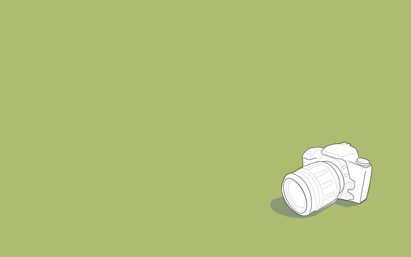 Camera on Green Surface