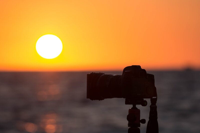 Camera on Tripod — Orange