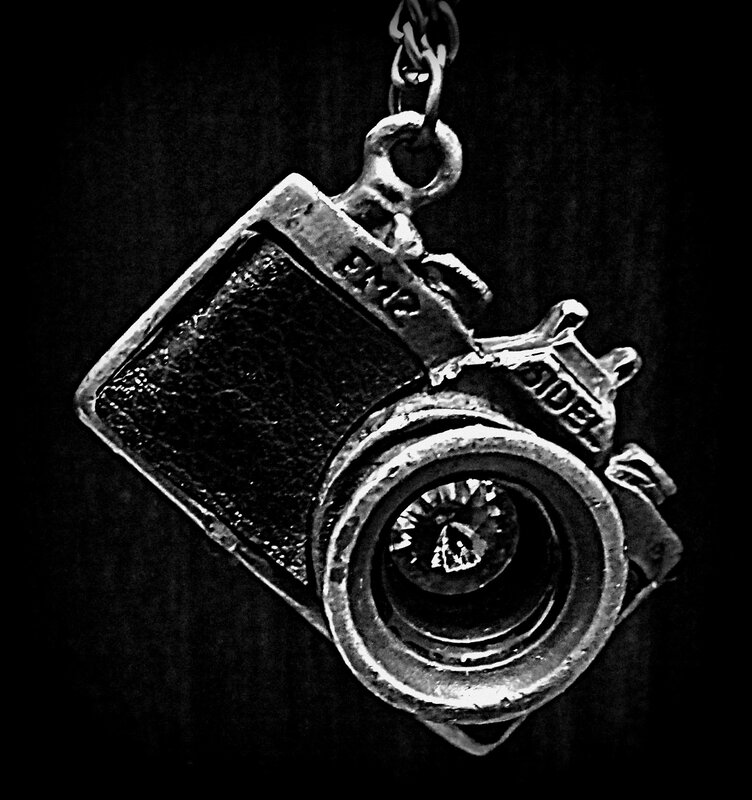Camera-shaped Pendant — Black, Dramatic