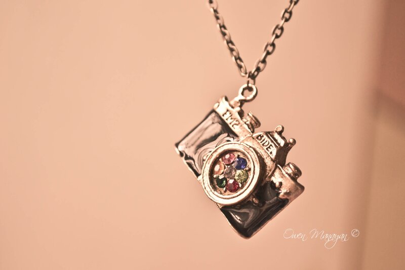 Camera-shaped Pendant — Gold