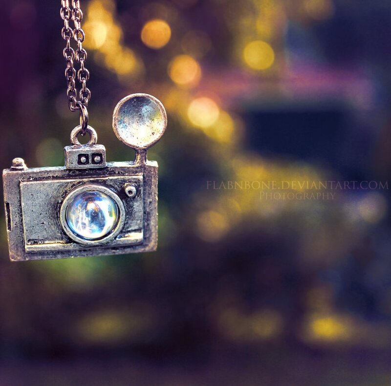 Camera-shaped Pendant — Silver