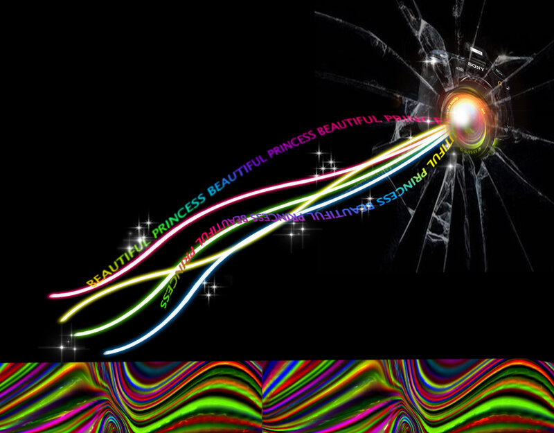 Camera with Light Beams