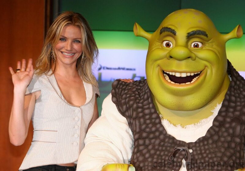 Cameron Diaz with Shrek