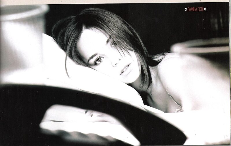 Camila Sodi in black and white