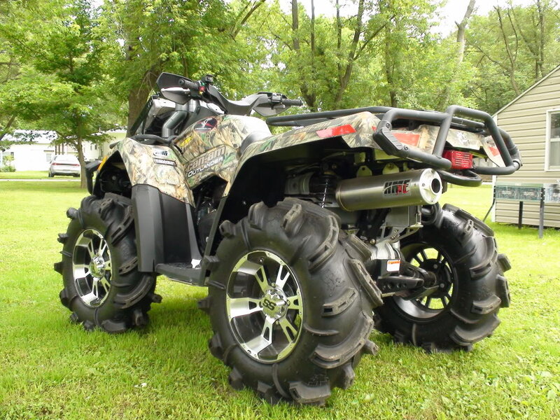 Camo ATV on Grass