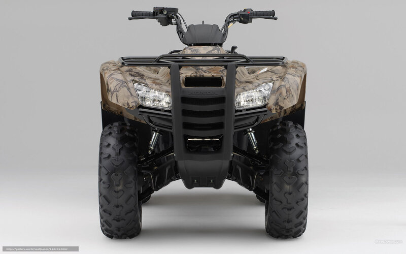 camouflage ATV front view
