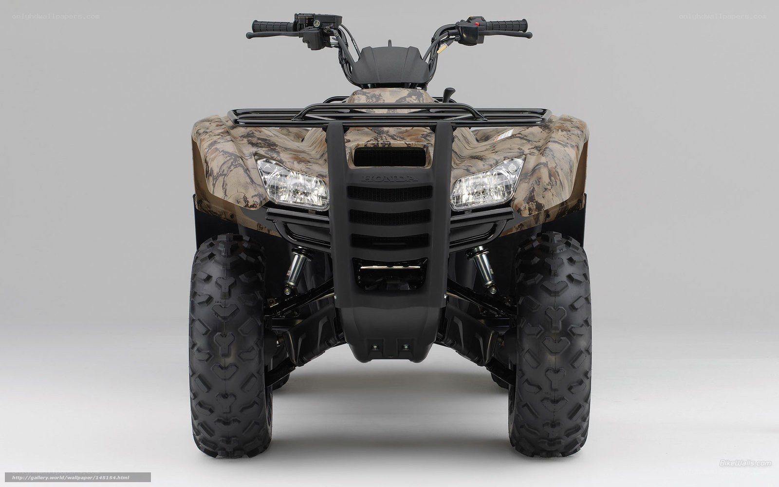 camouflage ATV front view