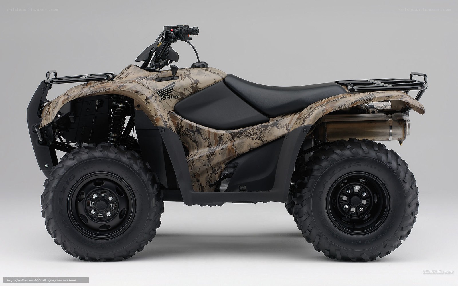 camouflage ATV quad bike