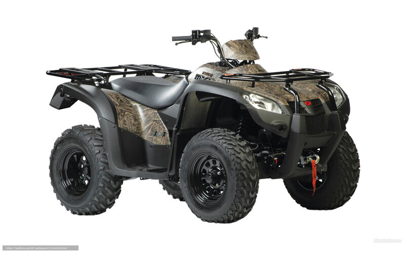 camouflage ATV quad bike