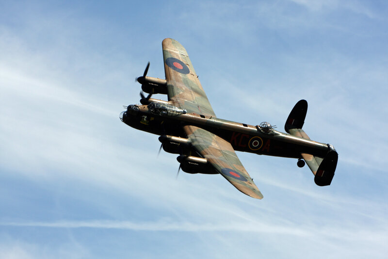 Camouflage Bomber Aircraft — Blue, Dynamic